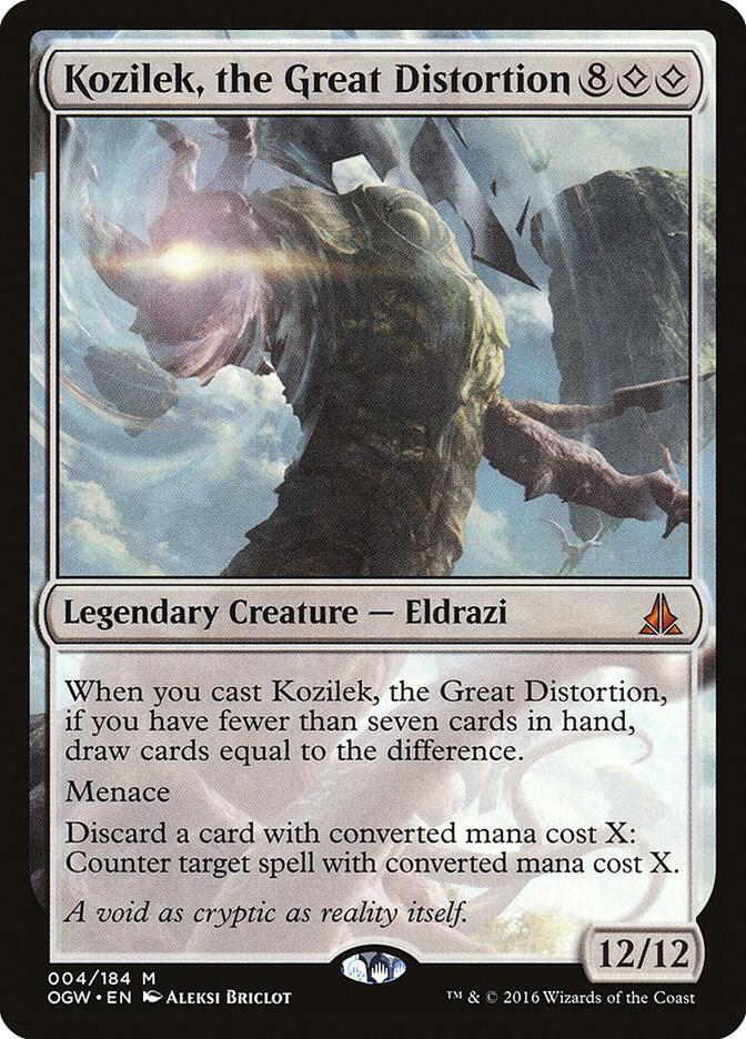 Kozilek, the Great Distortion 4 Mythic Oath of the Gatewatch NM/M