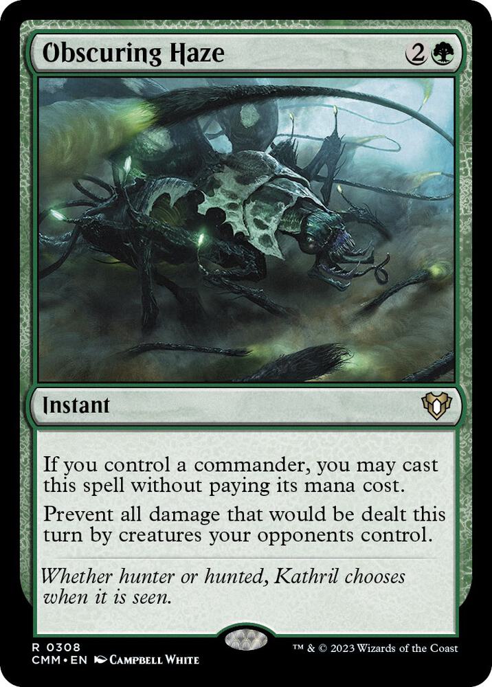 Obscuring Haze 308 Rare Commander Masters NM/M
