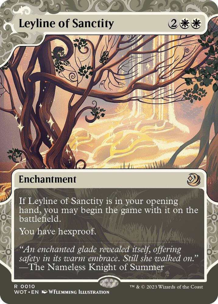 Leyline of Sanctity 10 Rare Wilds of Eldraine: Enchanting Tales NM/M