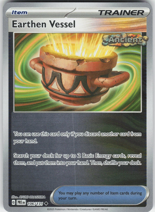 Earthen Vessel Uncommon SV: Prismatic Evolutions 106/131 NM Rev Holo