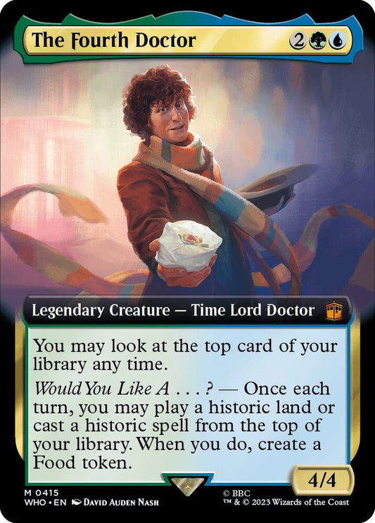 The Fourth Doctor (Extended Art) 415 Universes Beyond: Doctor Who Foil NM/M