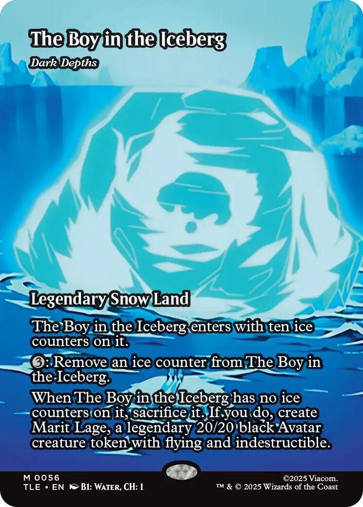 The Boy in the Iceberg - Dark Depths (Borderless) 56 Avatar: The Last Airbender: Eternal-Legal NM/M
