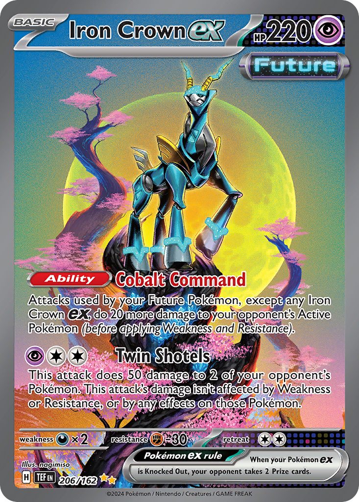 Iron Crown ex 206/162 Special Illustration Rare Temporal Forces NM/M