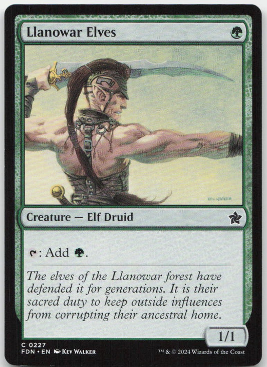 Llanowar Elves C Foundations 227 NM