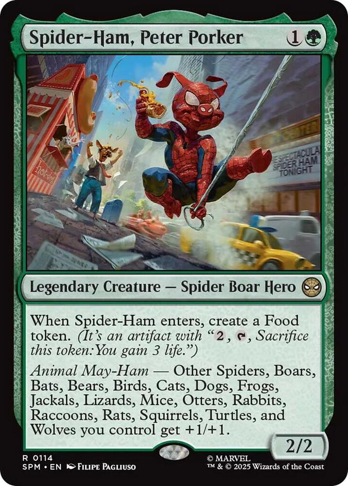 Spider-Ham, Peter Porker 114 Foil Rare Marvel's Spider-Man NM/M