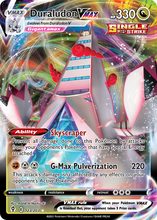 Duraludon VMAX 123/203 VMAX Rare Evolving Skies Holo NM/M