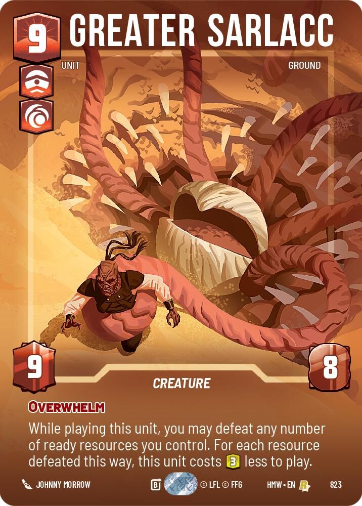 Greater Sarlacc (Prestige) 823 Rare Homeworlds NM/M