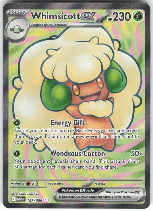Whimsicott ex - Ultra Rare SV: White Flare 157/086 NM
