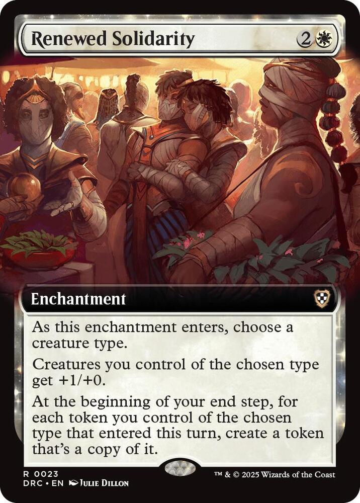 Renewed Solidarity (Extended Art) 23 Rare Commander: Aetherdrift NM/M