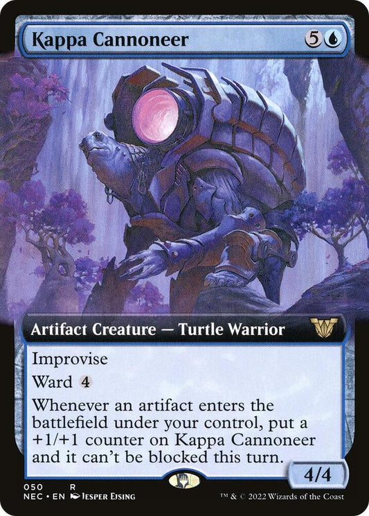 Kappa Cannoneer (Extended Art) 50 Rare Commander: Kamigawa: Neon Dynasty NM/M
