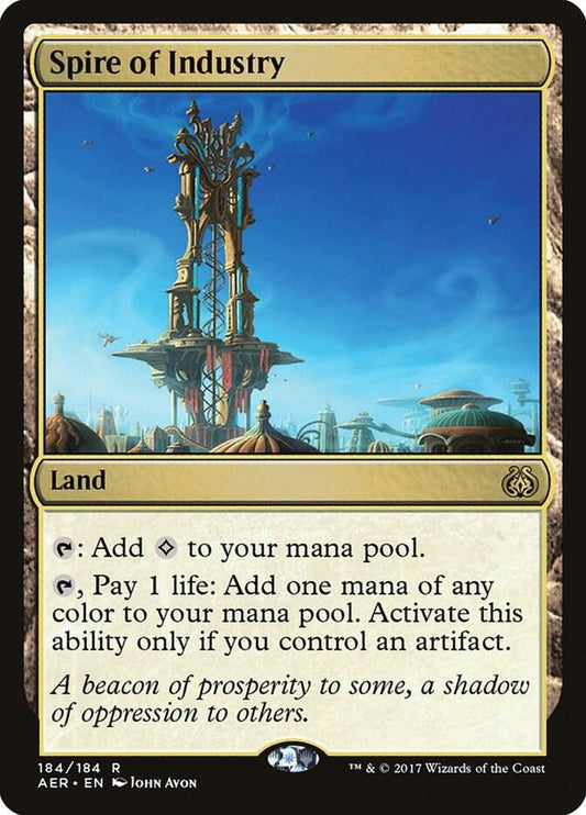 Spire of Industry 184 Rare Foil Aether Revolt NM/M