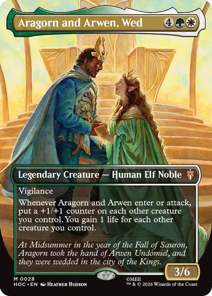 Aragorn and Arwen, Wed (Borderless) 28 Mythic The Hobbit: Eternal-Legal NM/M