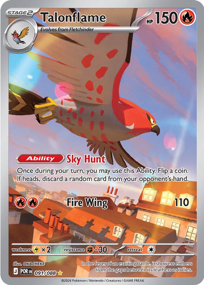 Talonflame 091/088 Illustration Rare Perfect Order Holo NM/M