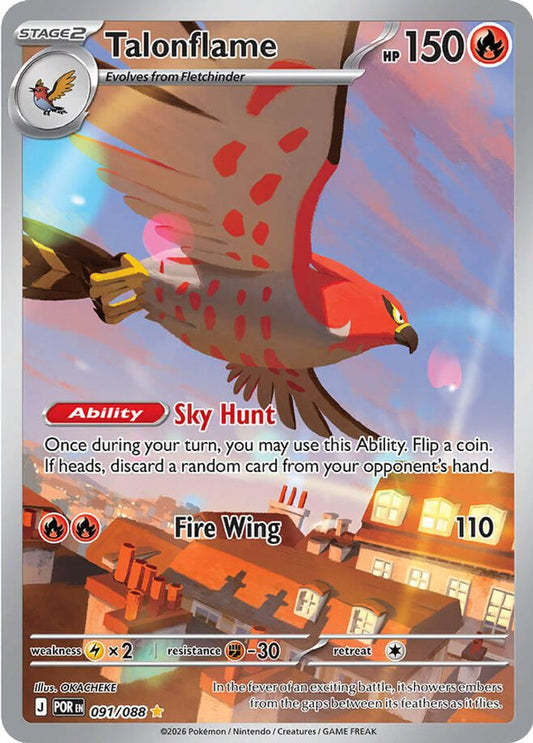 Talonflame 091/088 Illustration Rare Perfect Order Holo NM/M