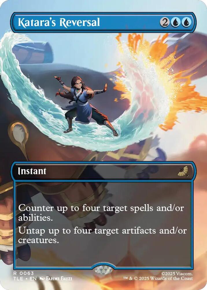 Katara's Reversal (Borderless) 63 Avatar: The Last Airbender: Eternal-Legal NM/M