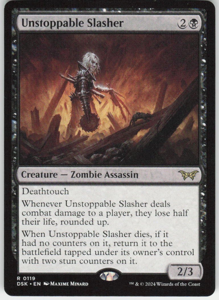 Unstoppable Slasher (0119) R Duskmourn: House of Horror 119 NM