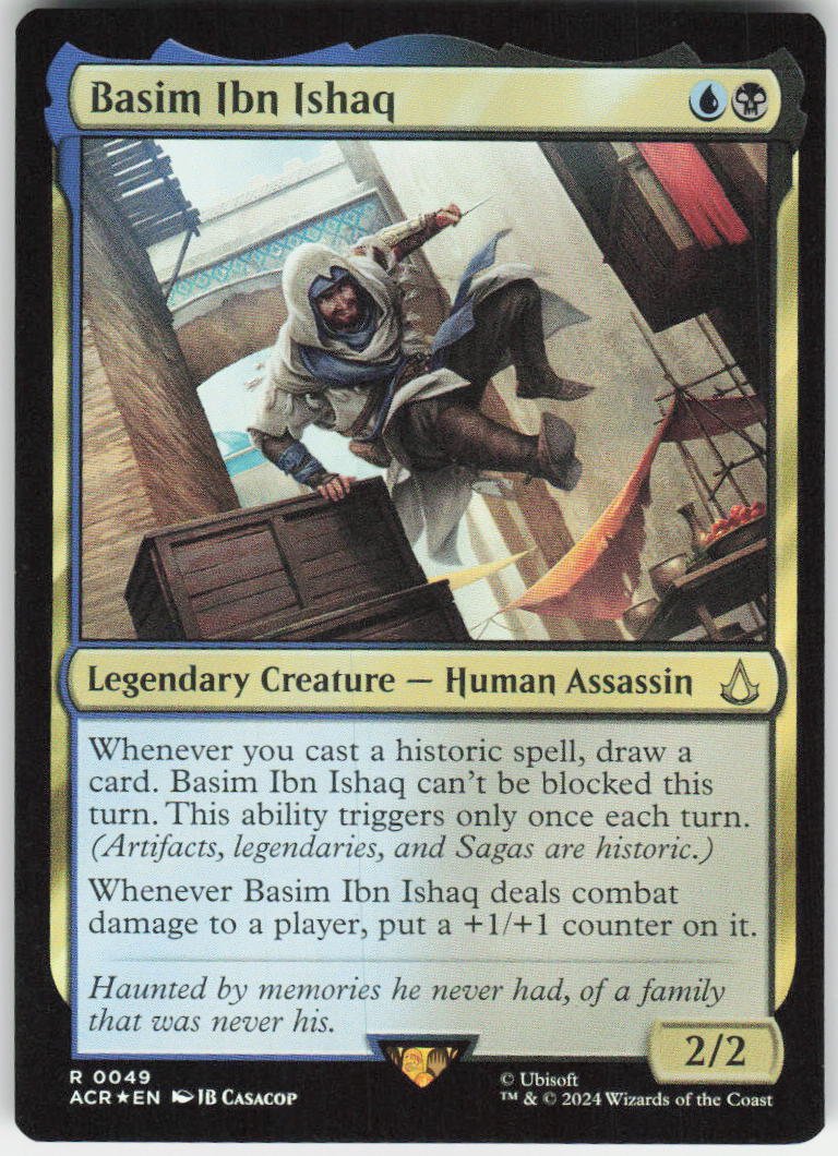 Basim Ibn Ishaq (Foil) R Universes Beyond: Assassin's Creed 49 NM