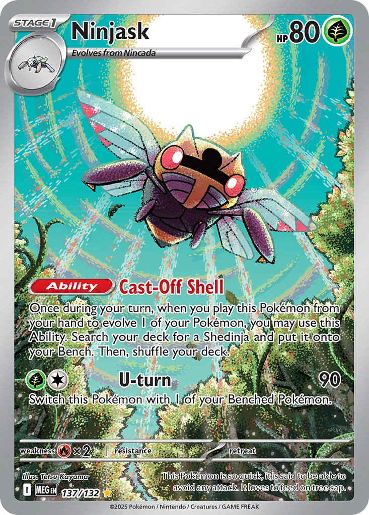 Ninjask 137/132 Illustration Rare Mega Evolution NM/M