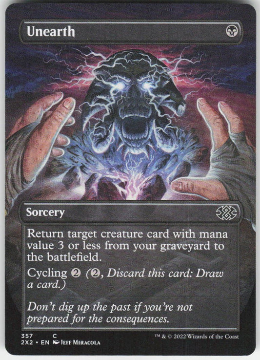 Unearth (Borderless) C Double Masters 2022 357 NM