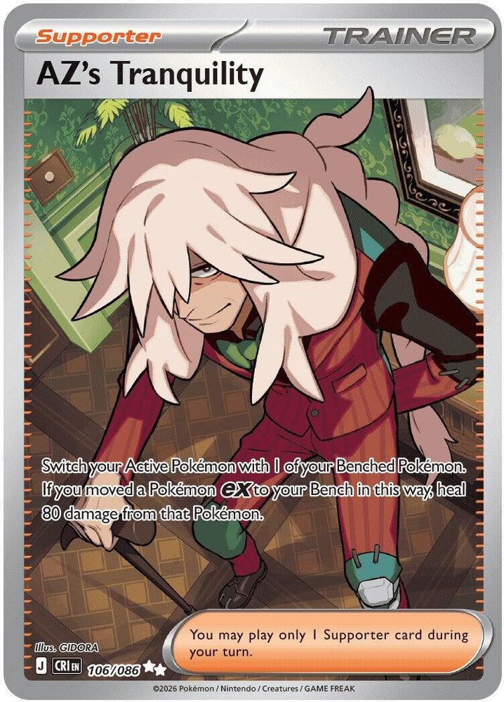 AZ's Tranquility 106/086 Ultra Rare Chaos Rising NM/M