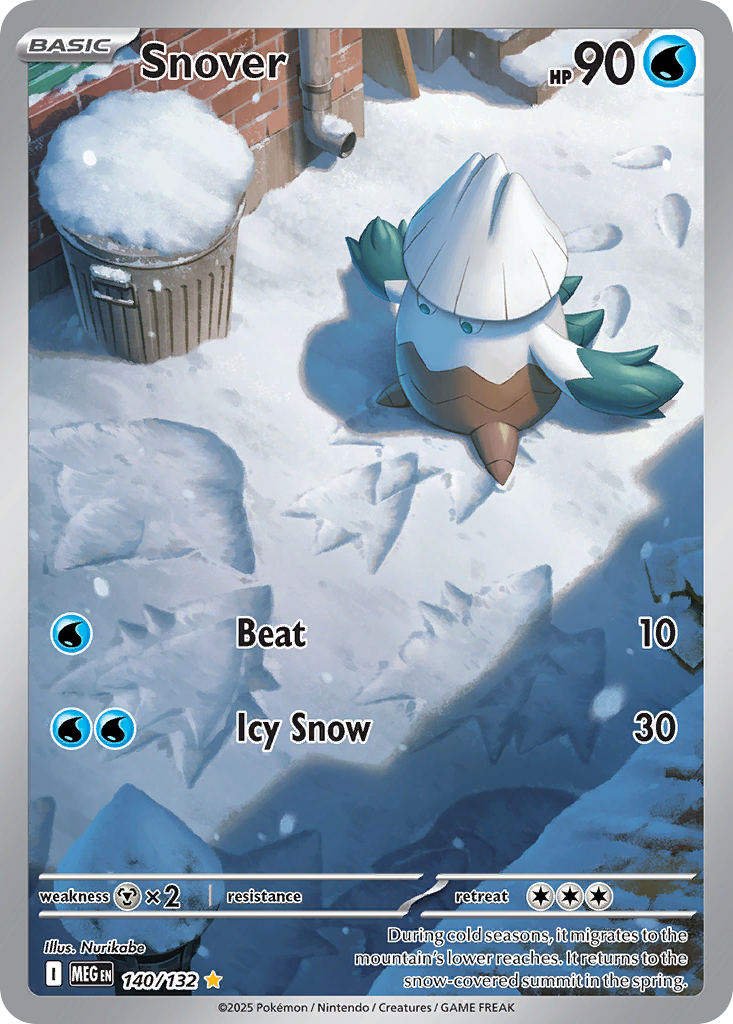 Snover 140/132 Illustration Rare Mega Evolution NM/M