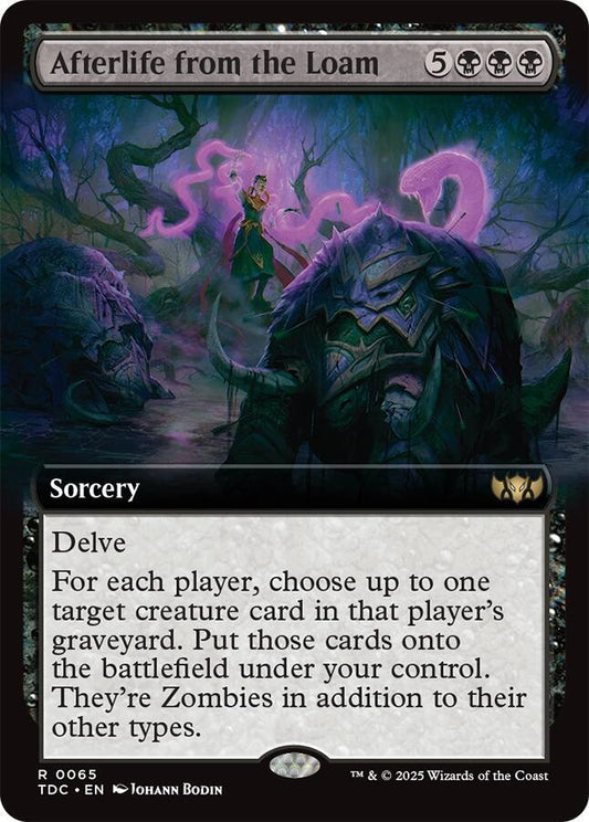 Afterlife from the Loam (Extended Art) 65 Commander: Tarkir: Dragonstorm NM/M