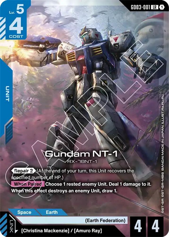 Gundam NT-1 GD03-001 LR Steel Requiem NM/M