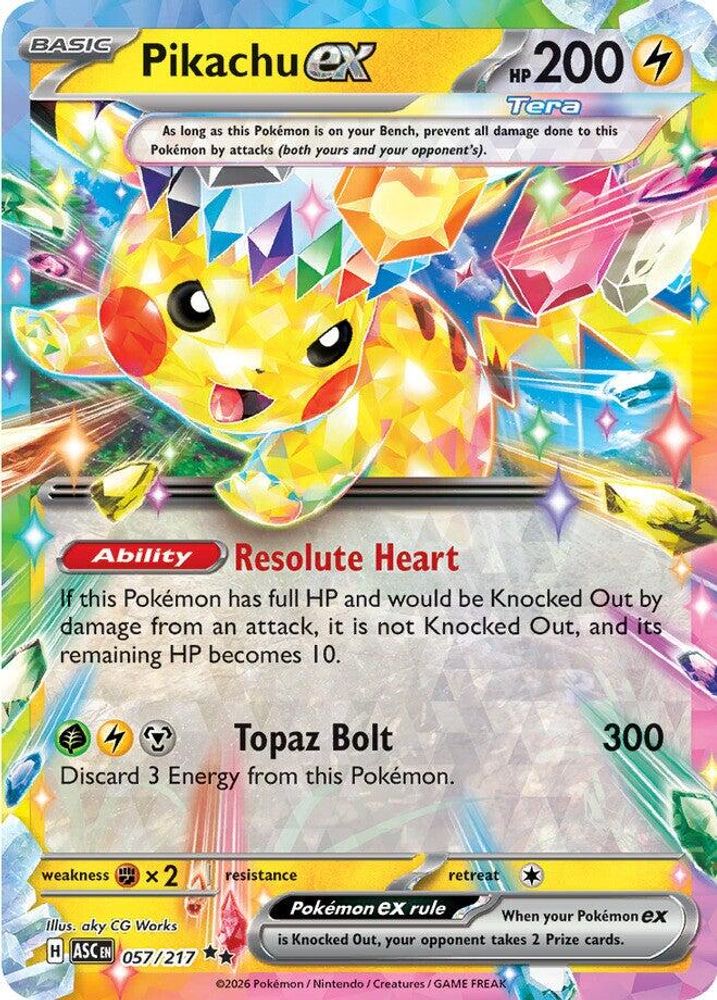 Pikachu ex 057/217 Double Rare Ascended Heroes NM/M
