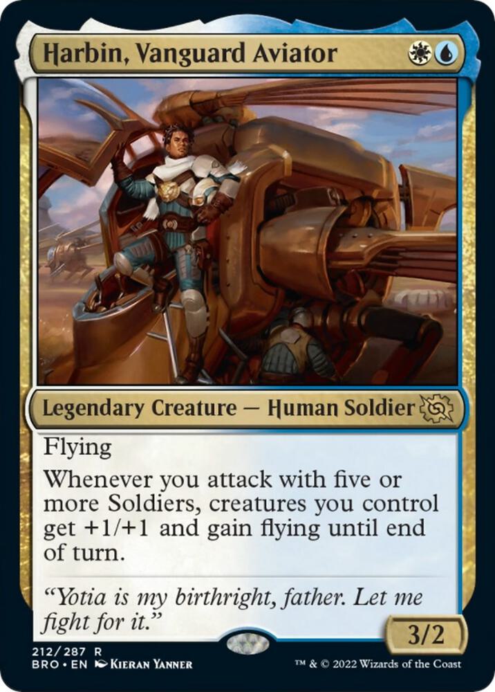 Harbin, Vanguard Aviator 212 Foil Rare The Brothers' War NM/M