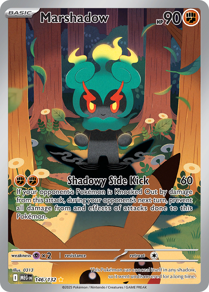 Marshadow 146/132 Illustration Rare Mega Evolution NM/M