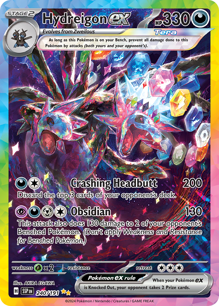 Hydreigon ex 240/191 Special Illustration Rare Surging Sparks NM/M
