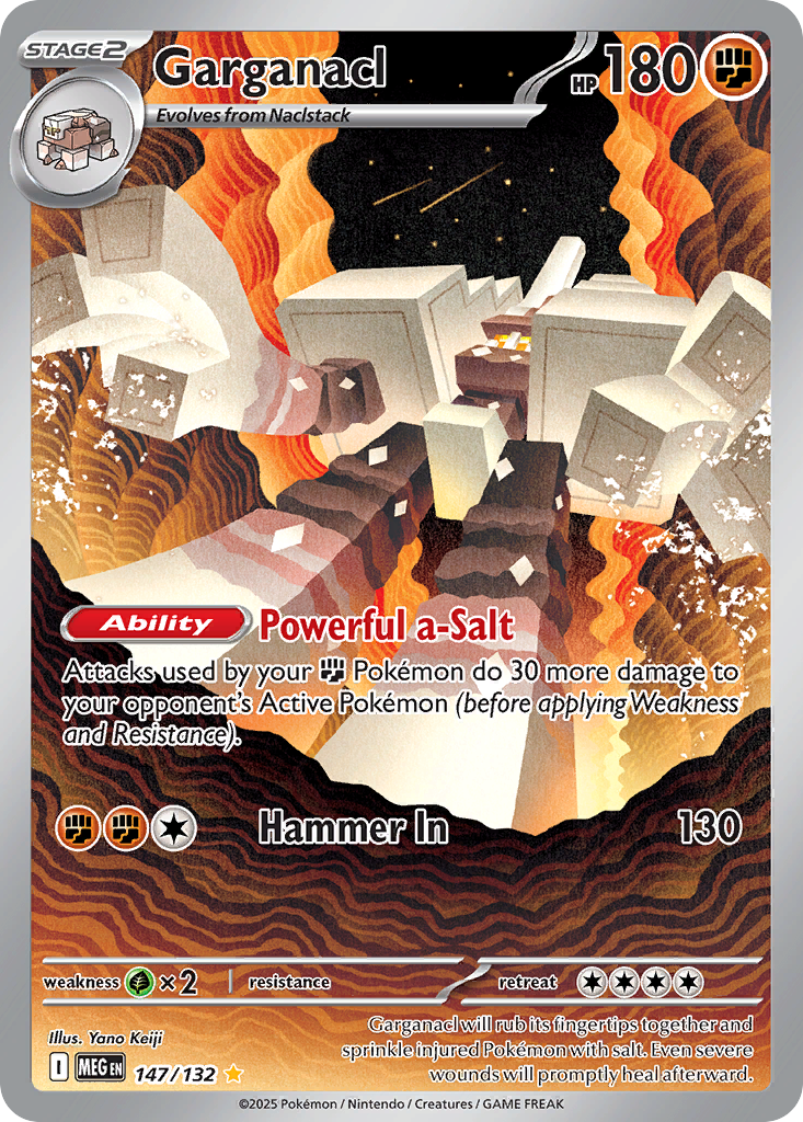 Garganacl 147/132 Illustration Rare Mega Evolution NM/M