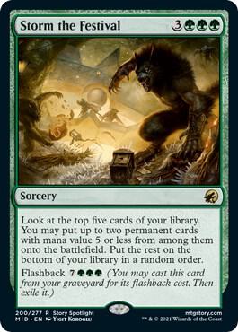 Storm the Festival 200 Foil Rare Innistrad: Midnight Hunt NM/M