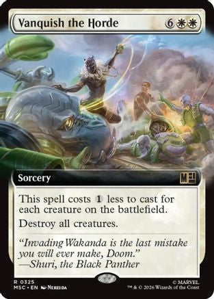 Vanquish the Horde (Extended Art) 325 Rare Commander: Marvel Super Heroes NM/M