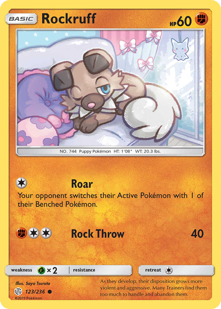 Rockruff 123/236 Common Cosmic Eclipse NM/LP