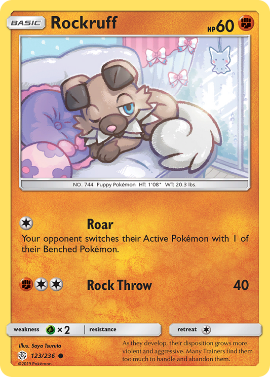 Rockruff 123/236 Common Cosmic Eclipse NM/LP