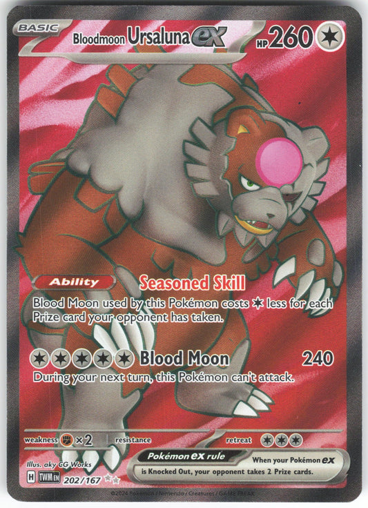 Bloodmoon Ursaluna ex - Ultra Rare SV06: Twilight Masquerade 202/167 NM