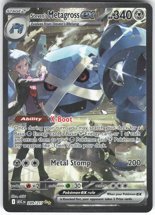 Steven's Metagross ex Special Illustration Rare ME: Ascended Heroes 289/217 NM
