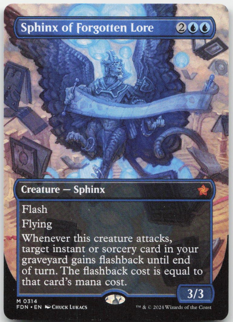 Sphinx of Forgotten Lore (Borderless) M Foundations 314 NM