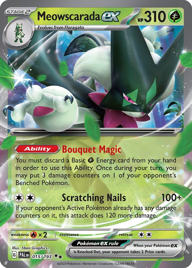 Meowscarada ex 015/193 Double Rare Paldea Evolved NM/M