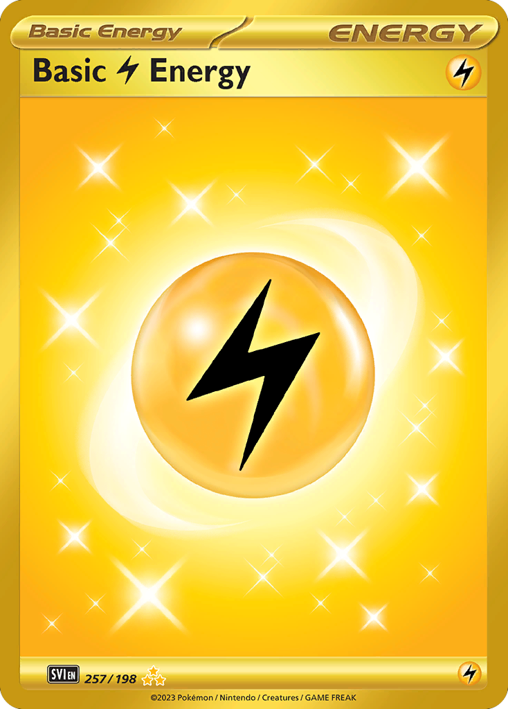 Basic Lightning Energy 257/198 Hyper Rare Scarlet & Violet NM/M