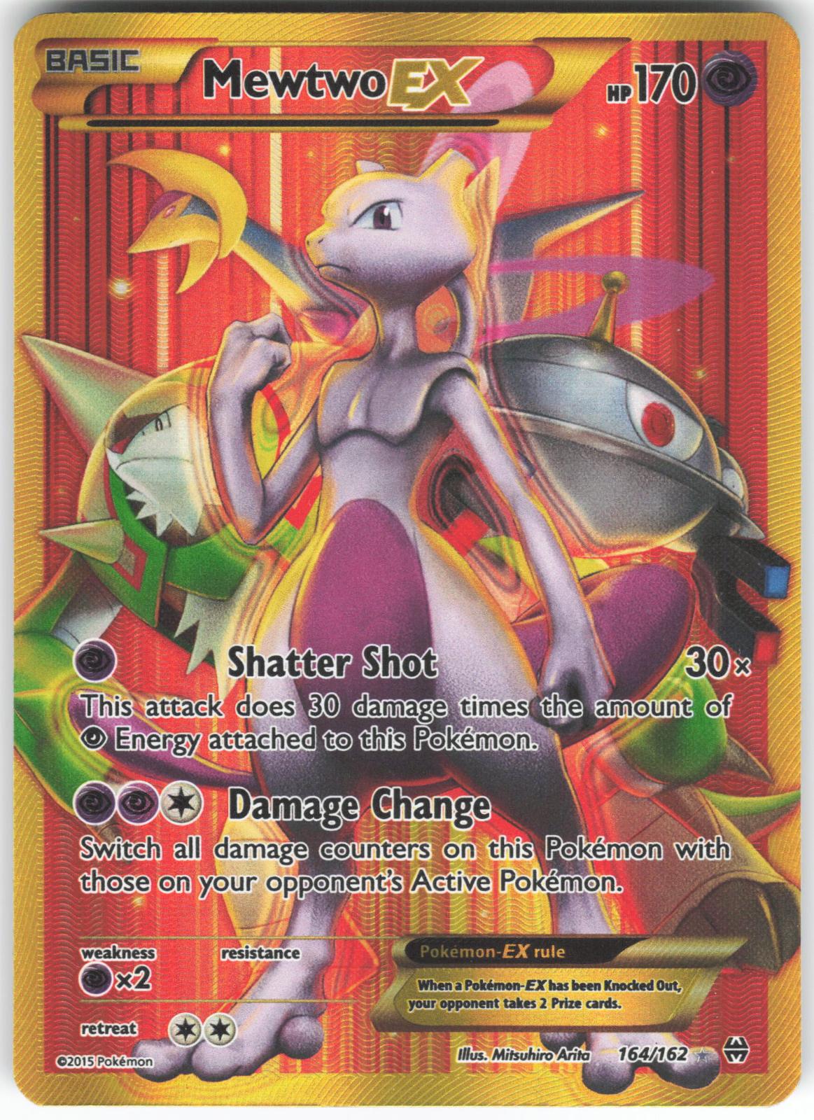 Mewtwo EX 164/162 Secret Rare BREAKthrough LP