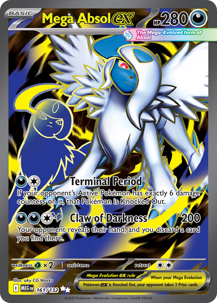 Mega Absol ex 161/132 Ultra Rare Mega Evolution NM/M