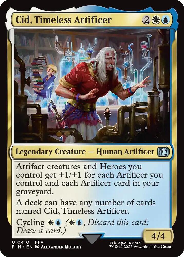 Cid, Timeless Artificer (0410) 410 Uncommon FINAL FANTASY NM/M