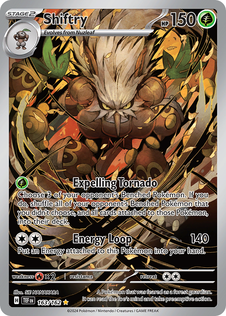 Shiftry 163/162 Illustration Rare Temporal Forces NM/M