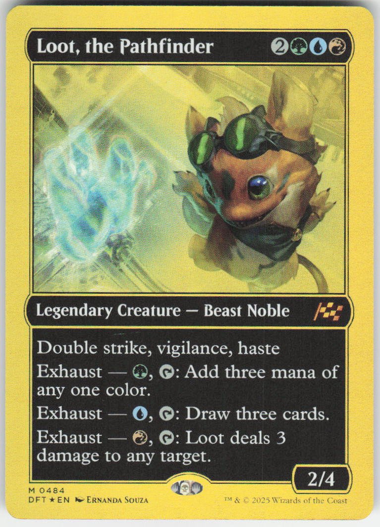 Loot, the Pathfinder (First-Place Foil) M Aetherdrift 484 NM