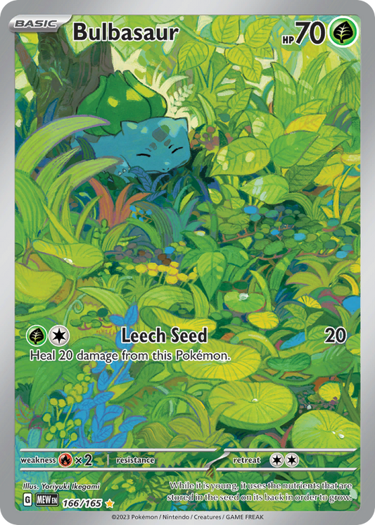 Bulbasaur 166/165 Illustration Rare 151 NM/M