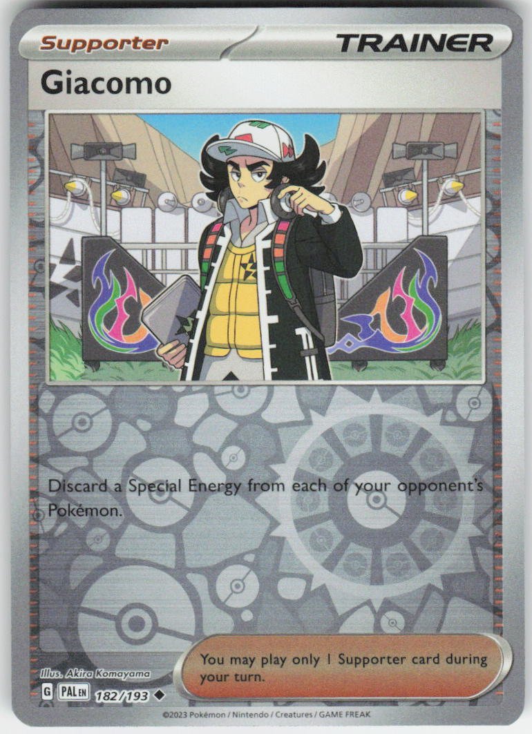 Giacomo Uncommon SV02: Paldea Evolved 182/193 NM Rev Holo