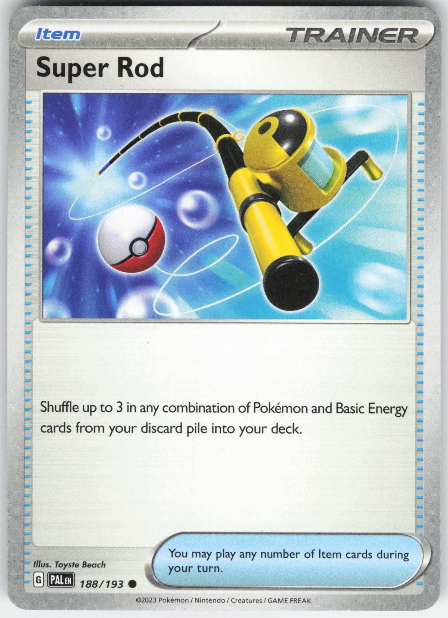 Super Rod - Common SV02: Paldea Evolved 188/193 NM