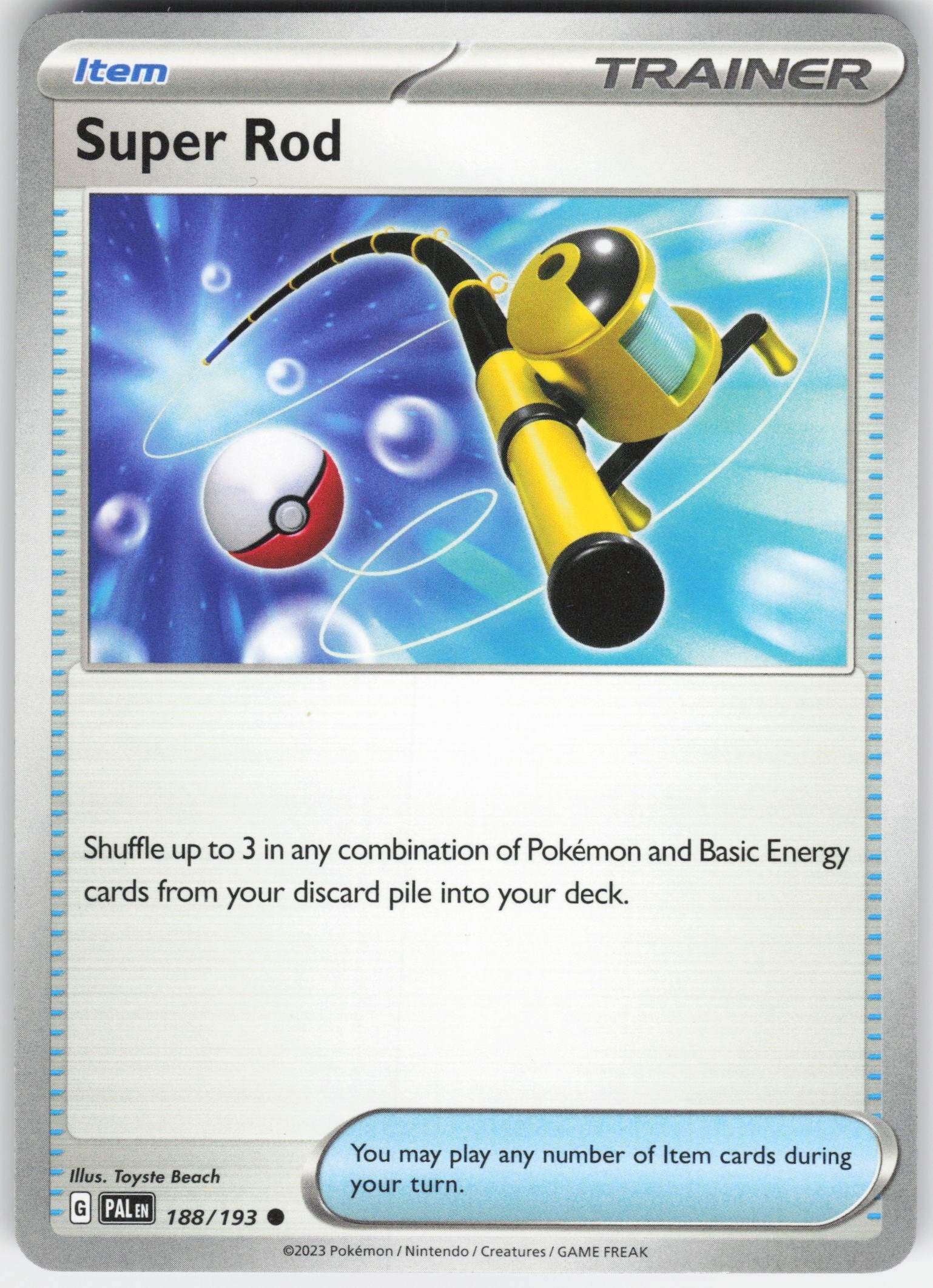 Super Rod - Common SV02: Paldea Evolved 188/193 NM